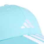 Detalle de la Gorra Adidas Baseball 3S NL Azul Claro