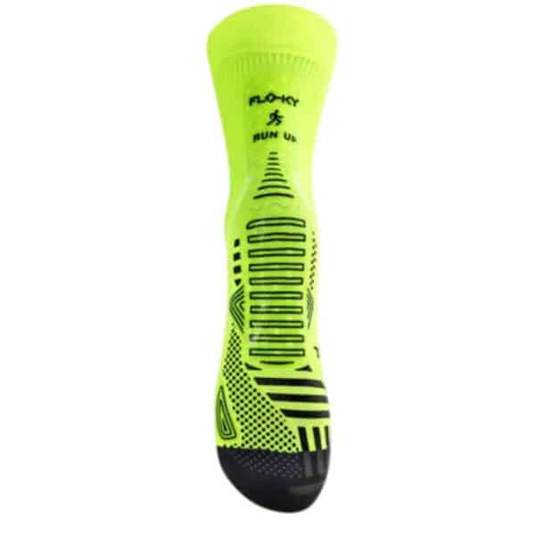 Suela de los Calcetines Floky Run Up Medium Amarillo Flúor