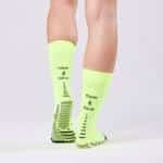 Detalle de los Calcetines Floky Run Up Medium Amarillo Flúor