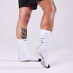 Detalle de los Calcetines Floky Run Up Medium Blancos