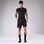 Detalle de los Calcetines Floky Run Up Medium Negros