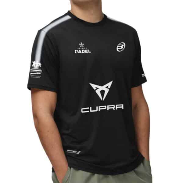 Camiseta Bullpadel Oficial Pablo Cardona Negra