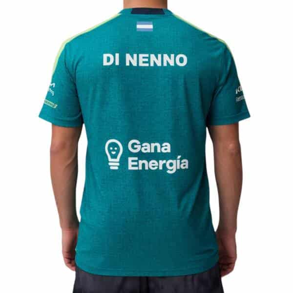 Camiseta Oficial Bullpadel Montse Di Nenno Verde Azulado Vigore