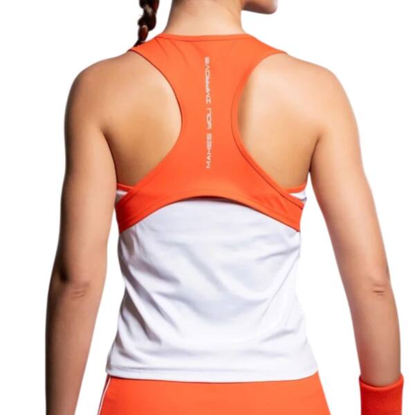Camiseta de tirantes NOX Team Blanco/Rojo Woman