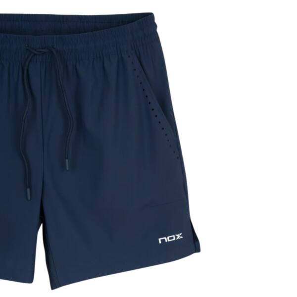 Detalle del Short NOX Team Fit Azul Oscuro