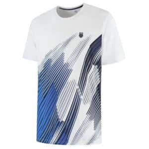 Camiseta K-Swiss Hypercourt Print Crew Blanca