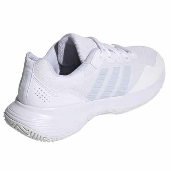 Detalle de las Zapatillas Adidas Gamecourt 2 Woman Blanco/Azul