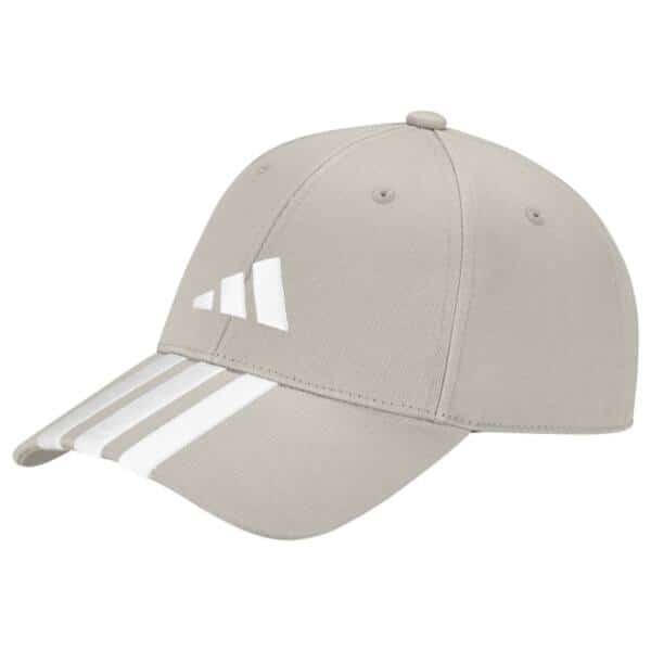 Gorra Adidas Baseball New Logo 3 Bandas Beige