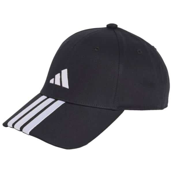 Gorra Adidas Baseball New Logo 3 Bandas Negro/Blanco