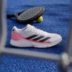Zapatillas Adidas Courtquick Padel Blanco/Solar Turbo