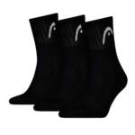 Pack 3 Calcetines HEAD Club Largos Negros