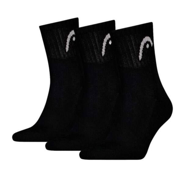Pack 3 Calcetines HEAD Club Largos Negros Pack 3 Calcetines HEAD Club Largos Negros