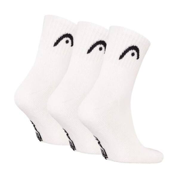 Pack 3 Calcetines HEAD Club Largos Blancos
