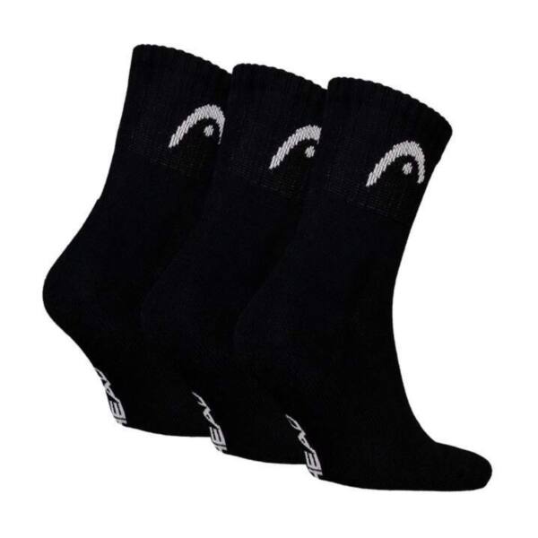 Pack 3 Calcetines HEAD Club Largos Negros