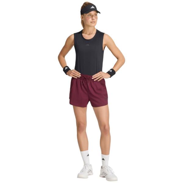 Short Adidas Mujer Granate - Detalle