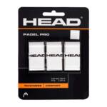 Blister 3 Overgrips HEAD Padel Pro Lisos Blancos