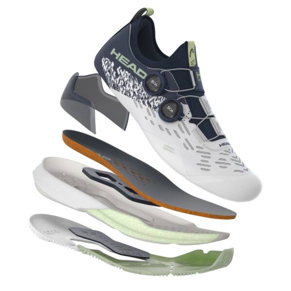 Detalle de las Zapatillas HEAD Motion Pro 1.5 BOA Blancas