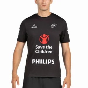 Camiseta Bullpadel Oficial de Di Nenno negra