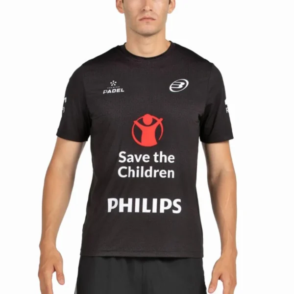 Camiseta Bullpadel Oficial de Di Nenno negra Camiseta Bullpadel Oficial de Di Nenno negra