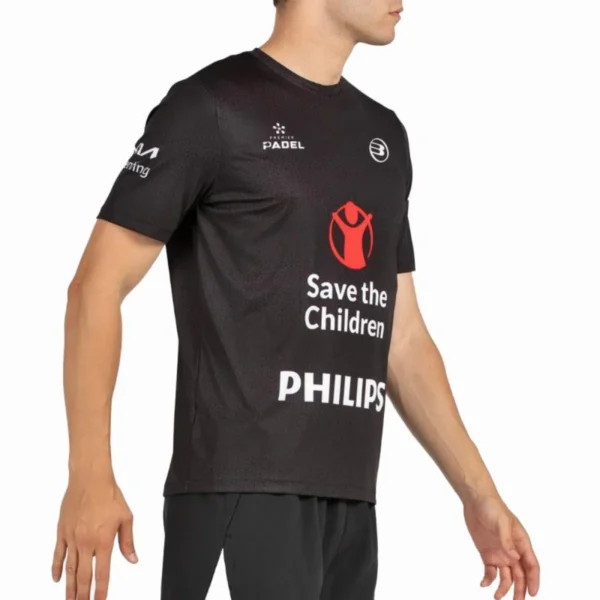 Camiseta Bullpadel Morfeo Di Nenno Premier Padel negra