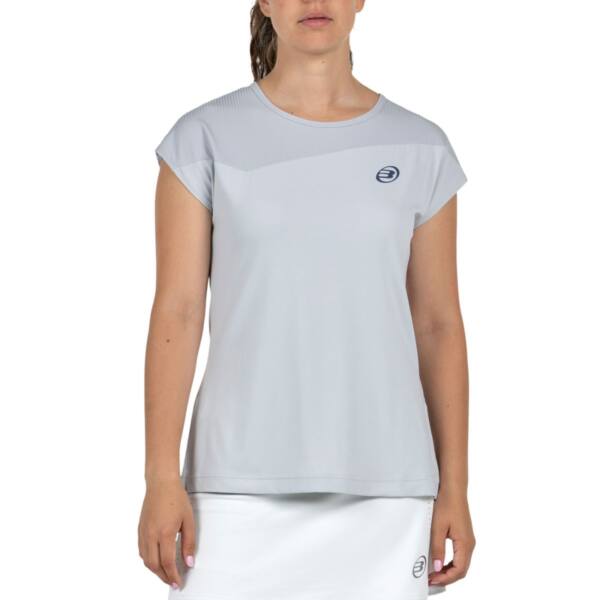 Camiseta Bullpadel Pailea Gris Claro W Camiseta Bullpadel Pailea Gris Claro W