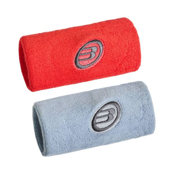 Pack 2 Muñequeras Bullpadel BPMU262 Lava/Gris Claro