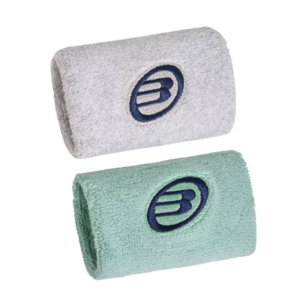 Pack 2 Muñequeras Bullpadel Pequeñas BPMU263 Jade/Gris Claro