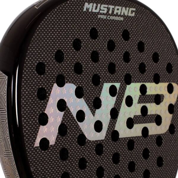 Detalle de la Pala Enebe Mustang Silver 3K