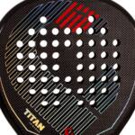 Detalle de la Pala Vibora Titan 3K Black 2026