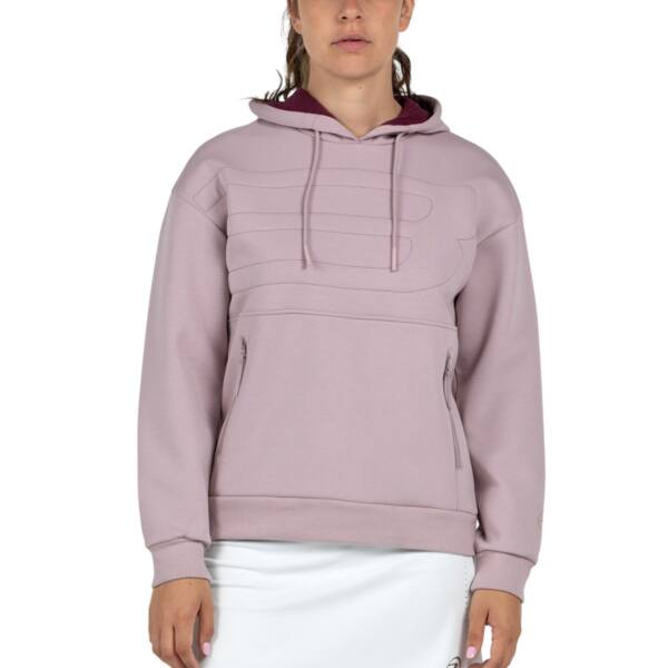 Sudadera Bullpadel Eolia Rosa Sombra W