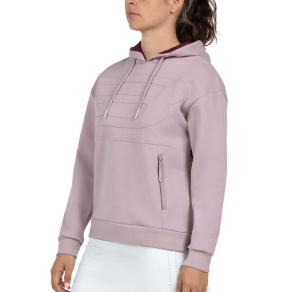 Sudadera Bullpadel Eolia Rosa Sombra W